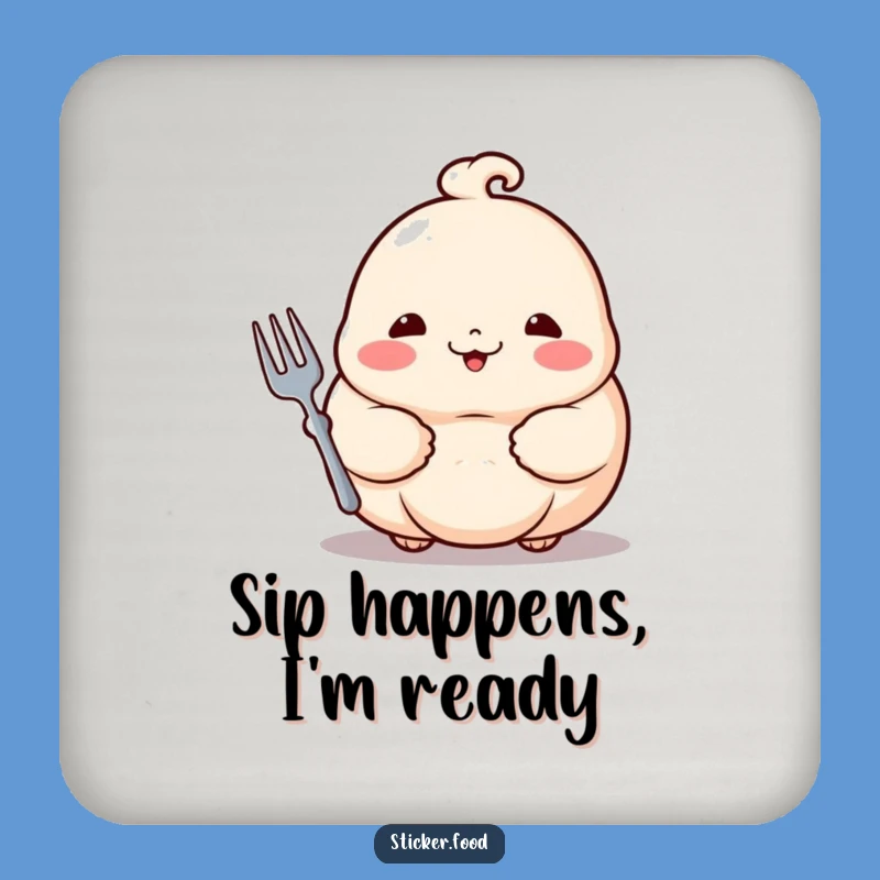 Funny Dumpling Coaster: Protect Surfaces With This Proud Foodie's Humorous Style