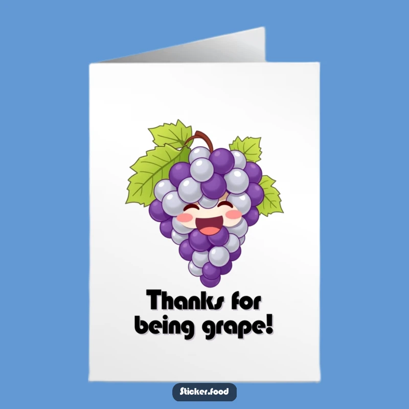 Free Printable Thank You Card: Giggling Grapes Express Thanks Funny Gift