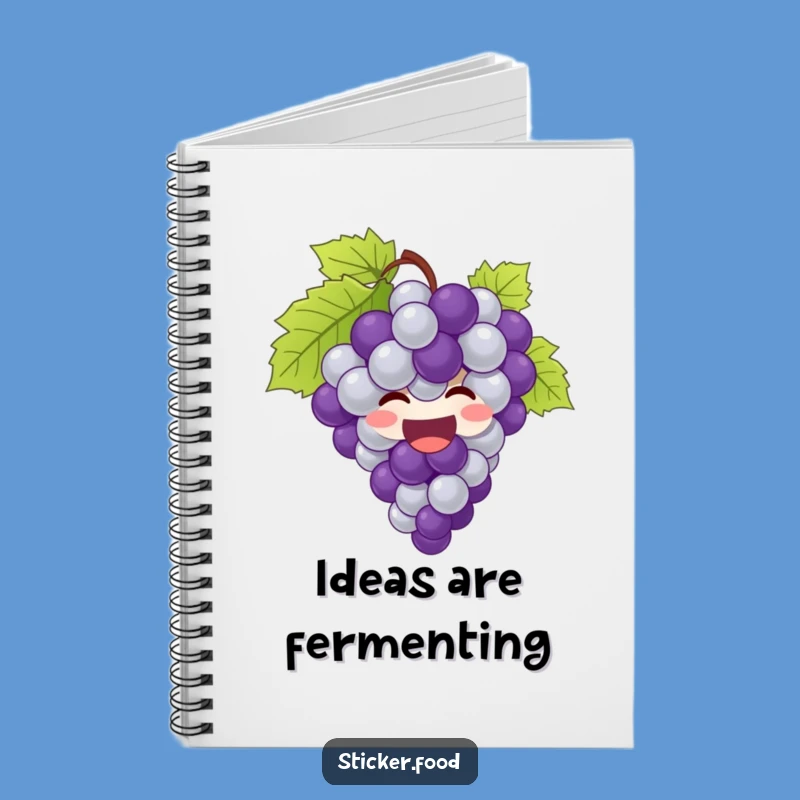 Funny Grapes Notebook: Jot Down Ideas With This Joyful, Giggling Bunch
