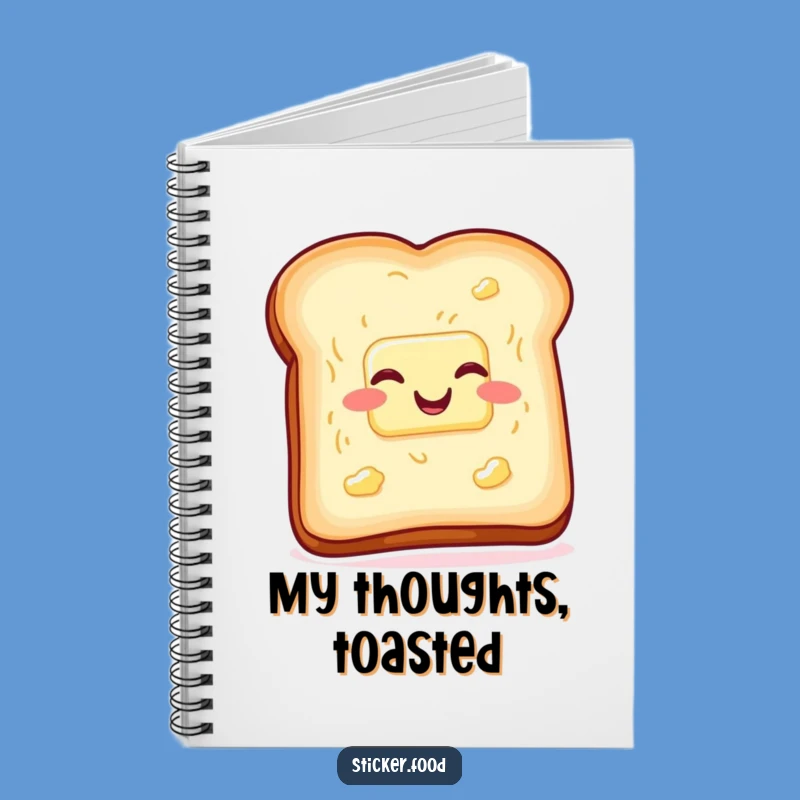 Funny Toast Butter Notebook, Wiggling with Glee Journal for Ideas