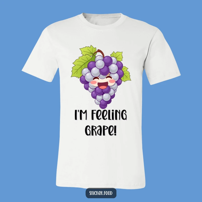 Funny Grapes T-Shirt: Giggling Bunch, Joyful Fun, Humorous Gift Idea
