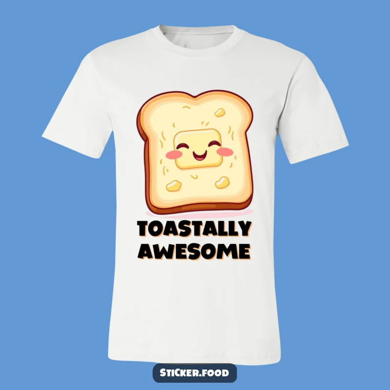 Funny Toast Butter T-Shirt, Wiggling with Glee Humorous Apparel